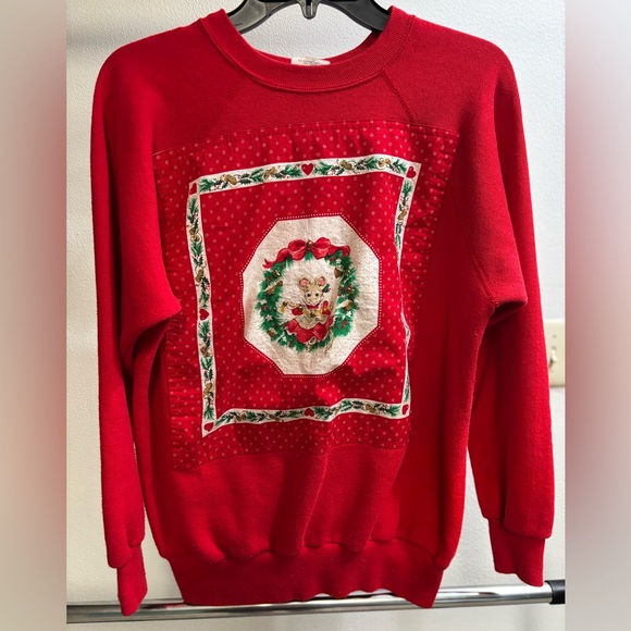 Action Sweaters - Christmas Holiday Vintage‎ Sweater Size Large